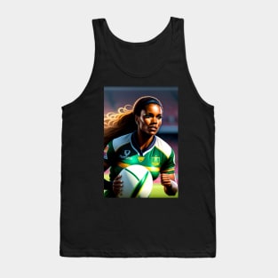 Woman Rugby Player Tank Top